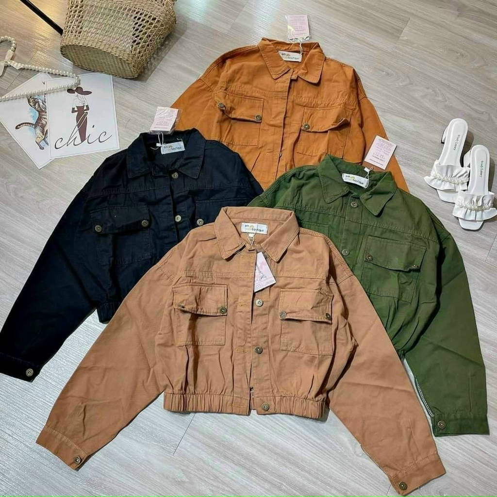 [SP BÁN CHẠY] Áo khoát kaki túi hộp SÀNH ĐIỆU TV183210