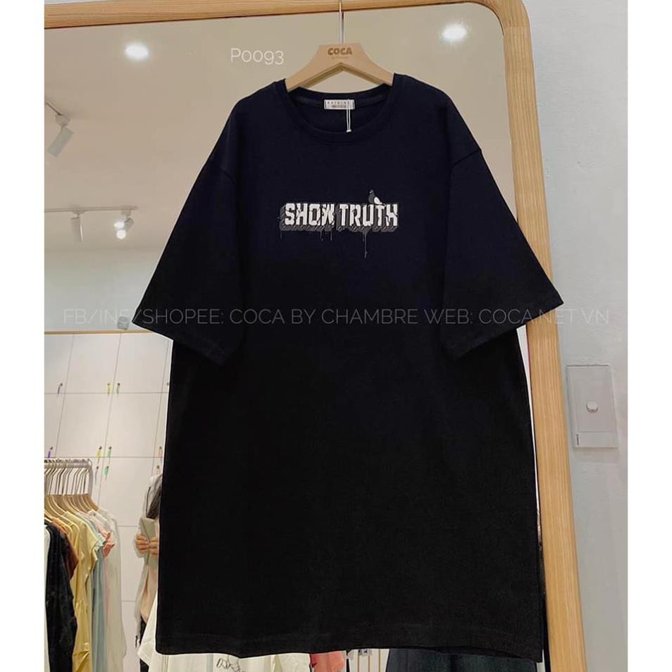 [XẢ KHO] Áo Thun Tay Lỡ Unisex Show Trush Form Rộng, Vải Dày(Ảnh Thật, Có Sẵn)