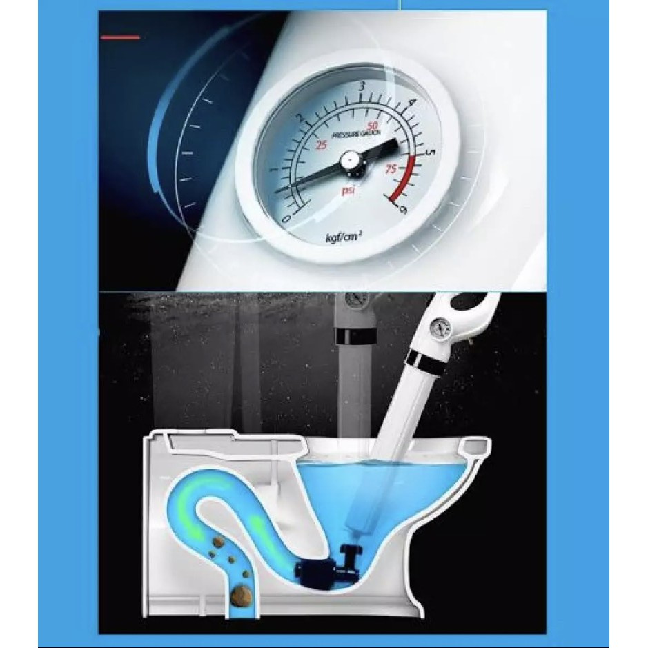 [FREESHIP] Súng Thông Tắc Bồn Cầu, Chậu Rửa Bát, Bồn Tắm.