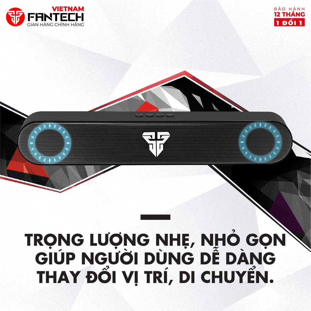 Loa Bluetooth Có Đèn LED Nháy Theo Âm Bass FANTECH BS150 Hỗ Trợ Thẻ Nhớ TF và USB -  Hàng Chính Hãng