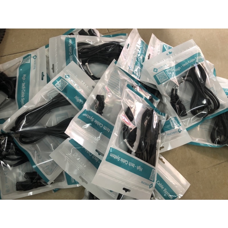 Dây nguồn 3 chân C13 lõi 3G x 0,75mm2 dài 1,5m chính hãnh NewLink cao cấp