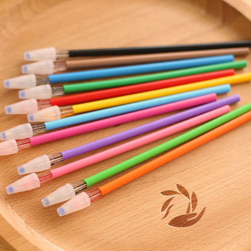 Set 12 Lõi Bút Kim Cương 0.38mm 12 Màu Sắc Sáng Tạo