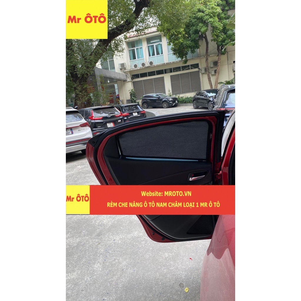 Rèm Che Nắng Nam Châm Xe Mazda 2 2021-2022 Loại 1 Mr.Ô Tô, Chuẩn From, Dày Dặn, Bảo Hành 24 Tháng