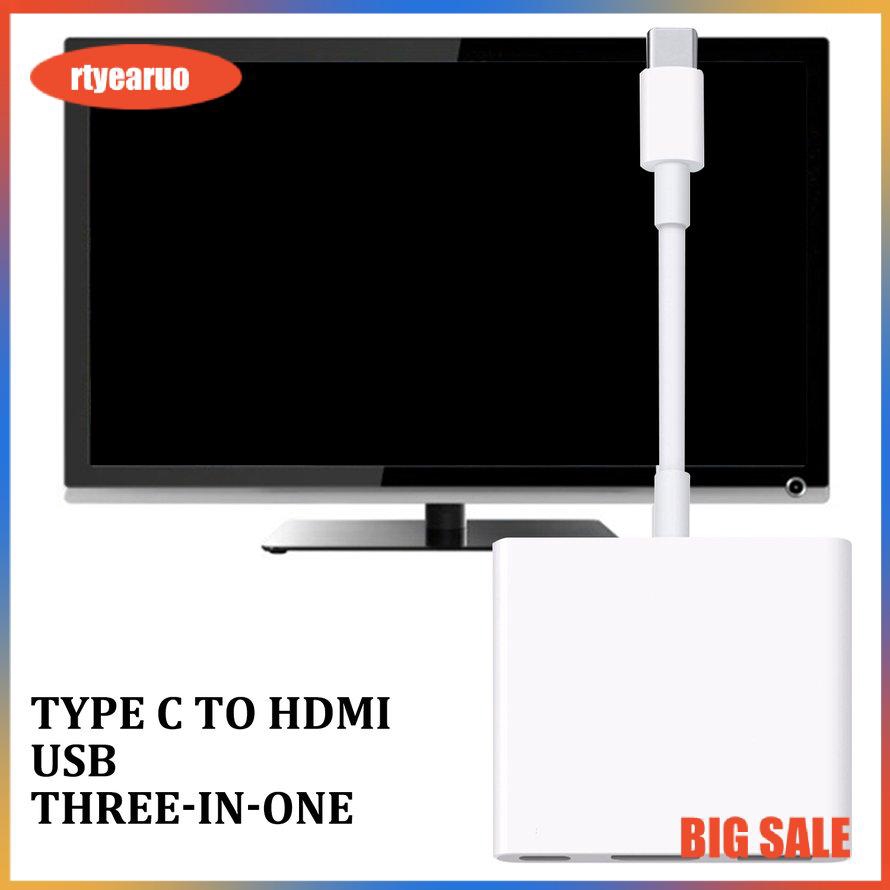 Adapter USB Type C chuyển đổi sang HDMI HUB RJ45 Thunderbolt 3 cho MacBook Dex