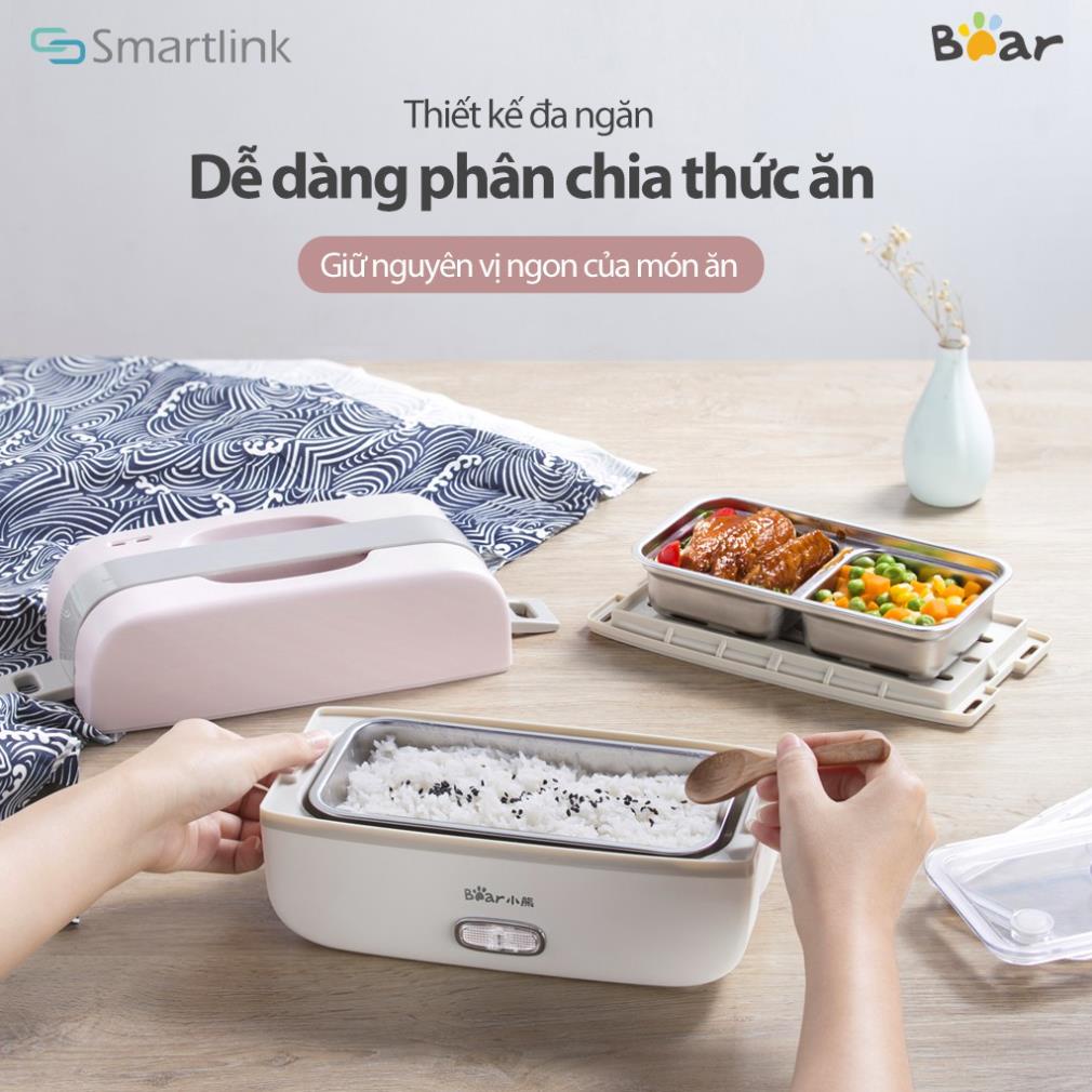 Hộp cơm cắm điện Bear, Hộp cơm giữ nhiệt Bear DFH-B10J2 thông mình chính hãng bảo hành 18 tháng