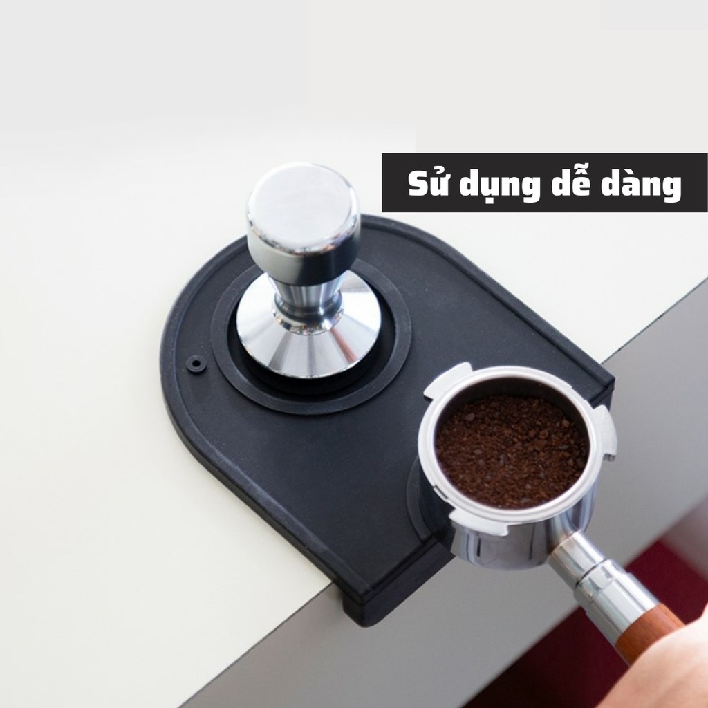 Miếng Lót Chống Trượt Temper Bằng Cao Su Hỗ Trợ Nén Cà phê nguyên chất Espresso pha chế cafe rang xay máy Arabica