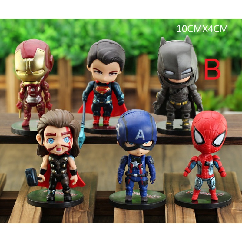 Mô hình để bàn Ironman, Spider man, Thor, Batman, Marvel, DC Iron Bat