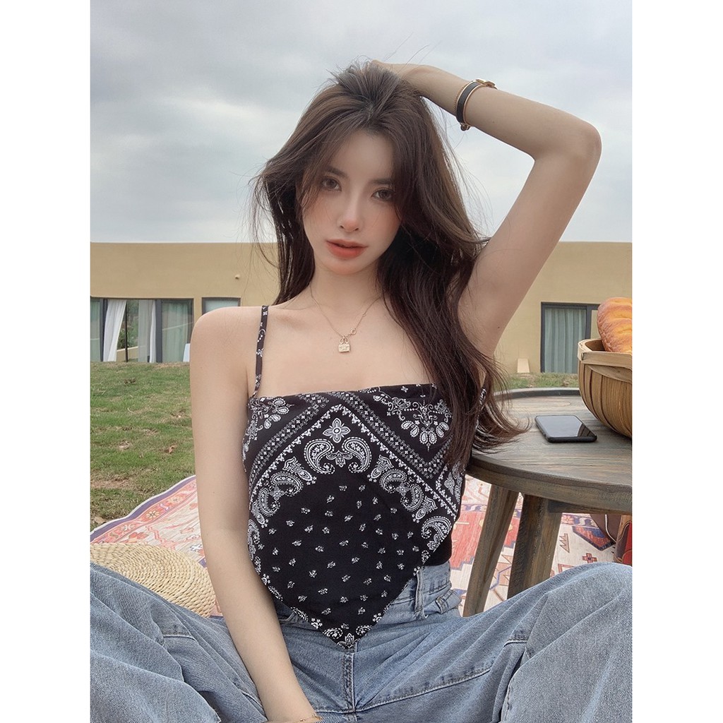 [C176] Áo yếm thổ cẩm tam giác siêu xinh - Áo yếm hai dây freesize hàng 1 lớp loại 1 siêu xinh giá cực rẻ | BigBuy360 - bigbuy360.vn