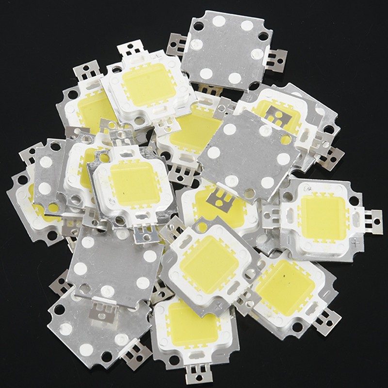 Bộ 20 Chip Đèn Led Smd 10w 1100lm Dc 9-12v