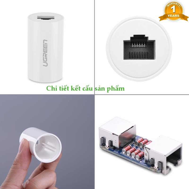 Đầu Nối Mạng Lan RJ45 chống sét Cao Cấp Ugreen 20391 (10Gbps) - Hàng Chính Hãng