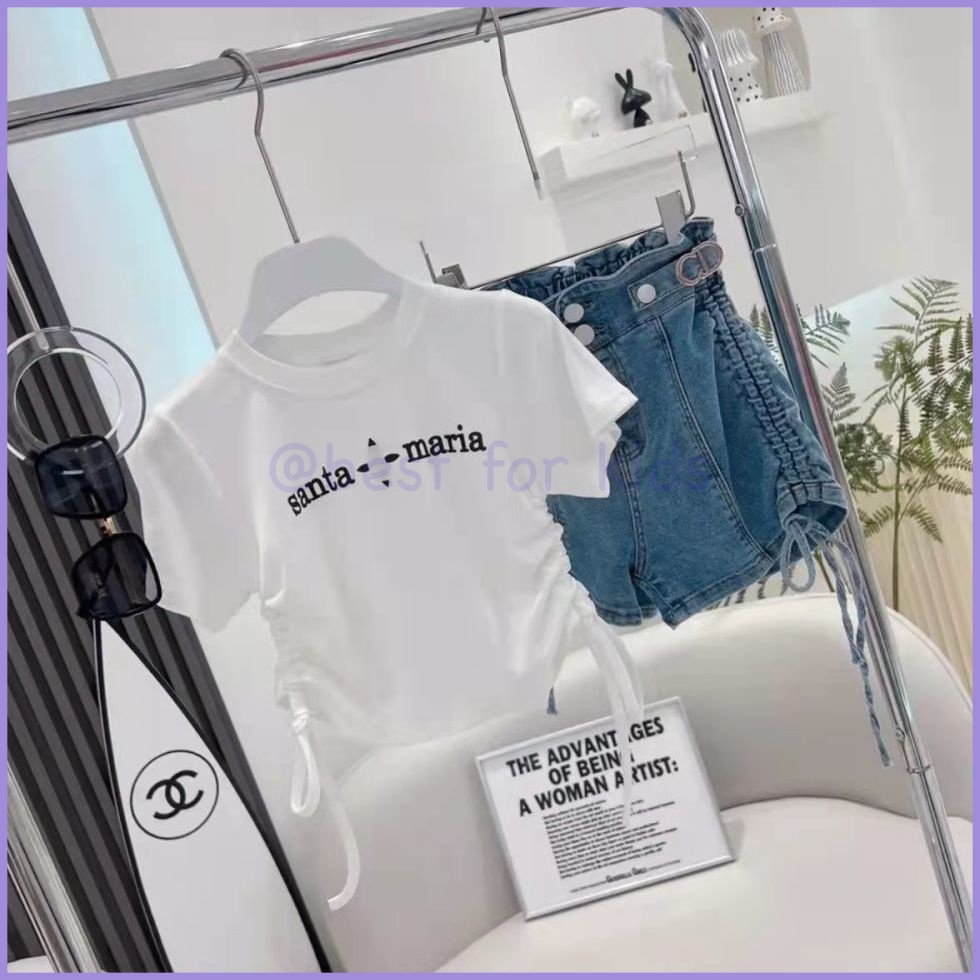 Áo Thun Phong Cách Hàn Quốc Thời Trang Mùa Hè Cho Bé Gái