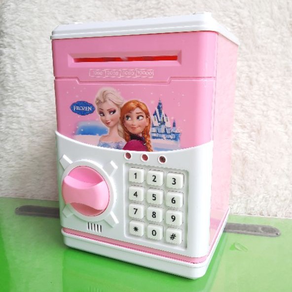 Két sắt mini cho bé mật mã 4 số / két ATM thông minh sử dụng pin / ống heo tiết kiệm tiền