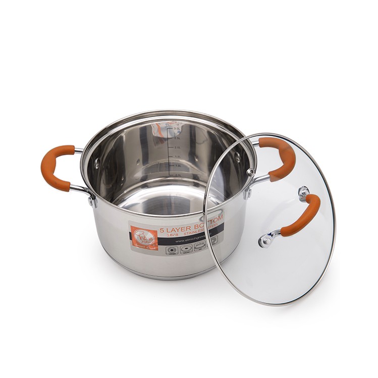 Bộ nồi Inox Elmich Smartcook 3 chiếc cỡ 16cm, 20cm, 24cm-SM3334