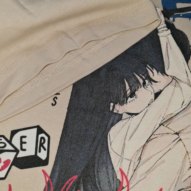 Áo thun oversize FAKE LOVE - Áo phông anime unisex nam nữ