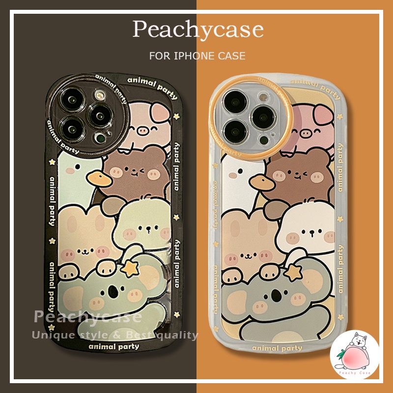 Ốp Điện Thoại TPU Mềm Chống Sốc In Hình Gấu koala Hoạt Hình Hàn Quốc Cho iPhone 13 12 Pro Max 11 Xr Xs Max X 7 8 Plus