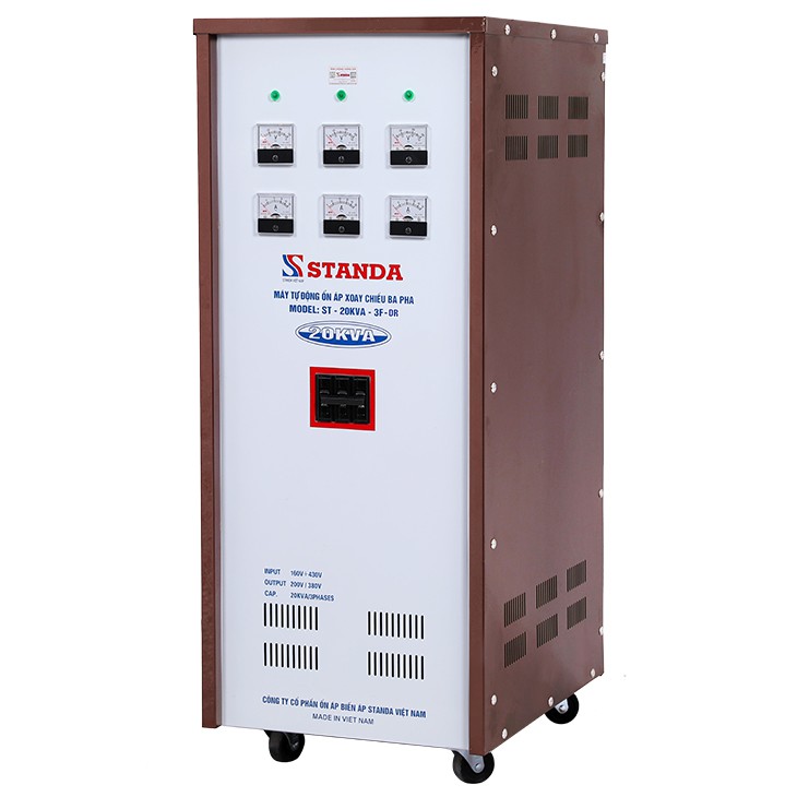 Ổn Áp Standa 20kVA 3 Pha Dải 160-430V Chính Hãng