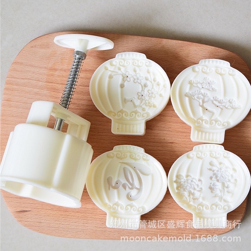 [Hàng mới về] Khuôn trung thu lò xo đèn lồng 4 mặt 150g