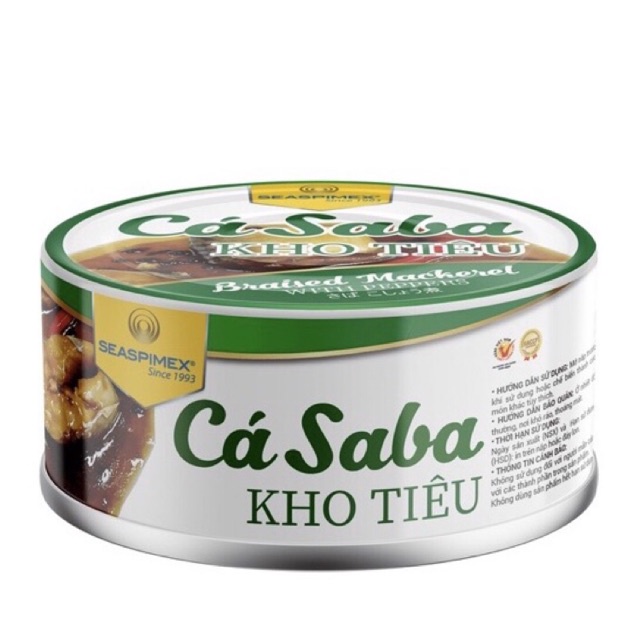 Cá Saba Kho Tiêu Seaspimex