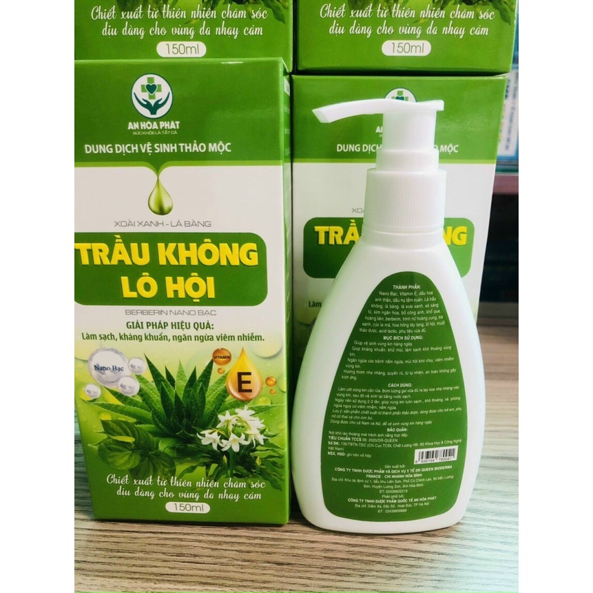 Dung dịch vệ sinh phụ nữ trà xanh, trầu không Nước rửa phụ khoa hàng ngày ddvs