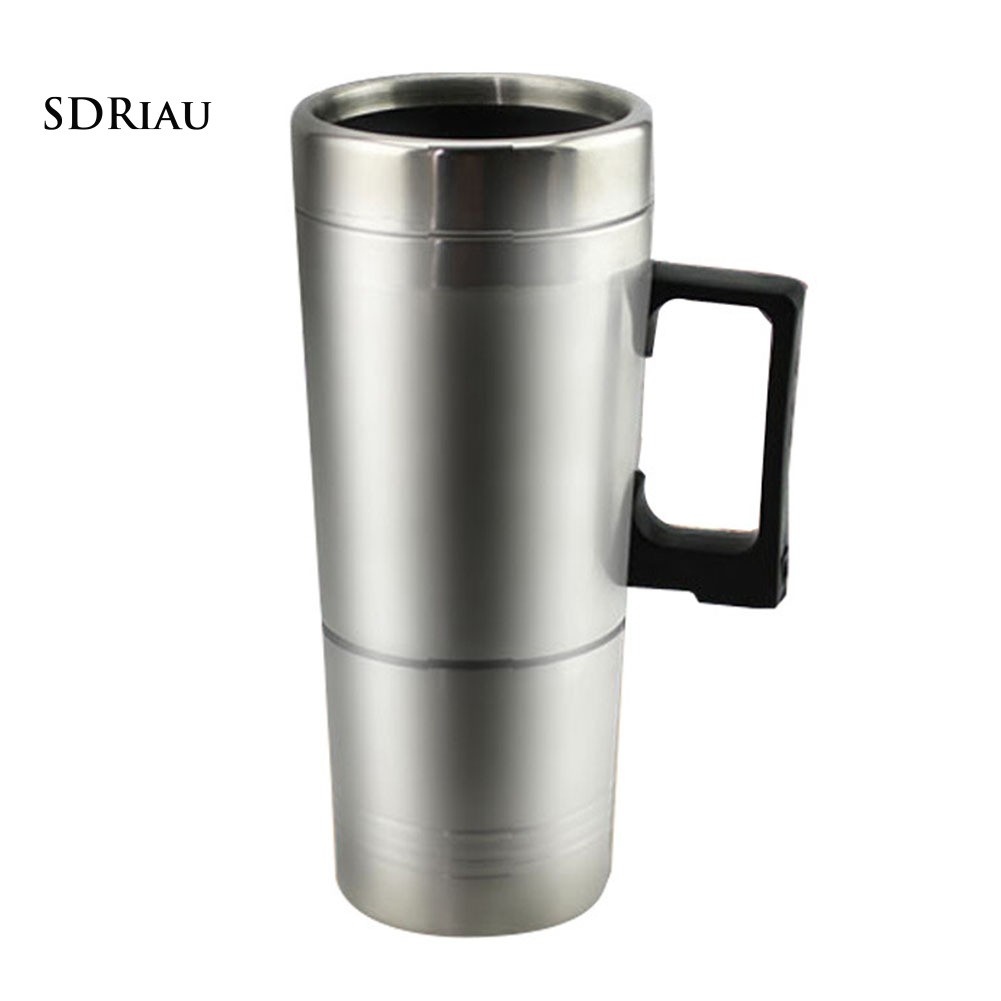 Cốc Đun Nước Bằng Thép Không Gỉ 12v / 24v 450ml Dành Cho Xe Hơi