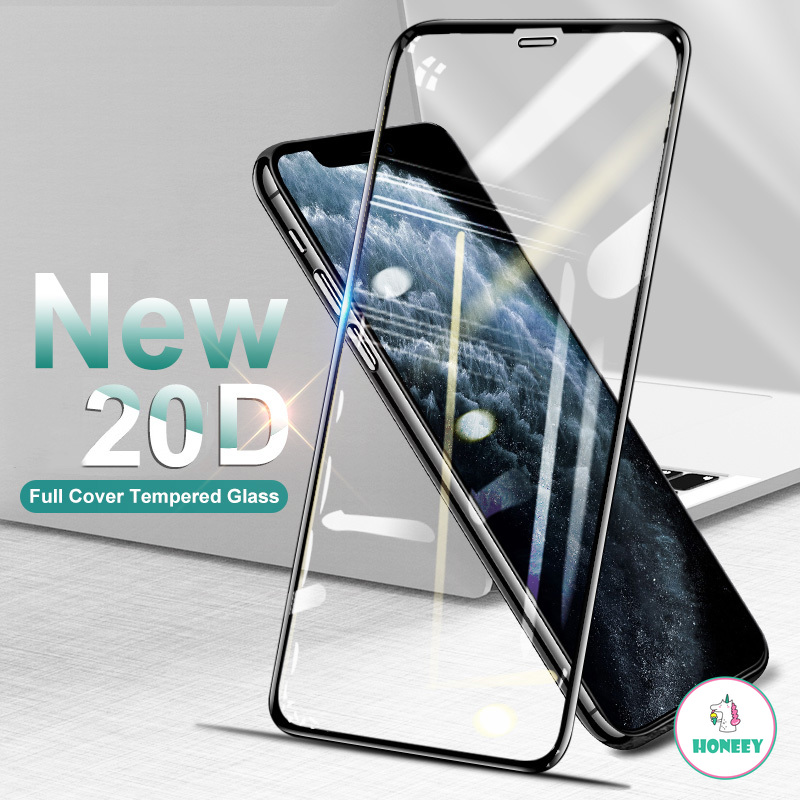 Kính Cường Lực 20d Viền Cong Bảo Vệ Màn Hình Cho iphone 15 pro max 11 14 13 12 pro max x xs 8 7 6 plus se 15 plus