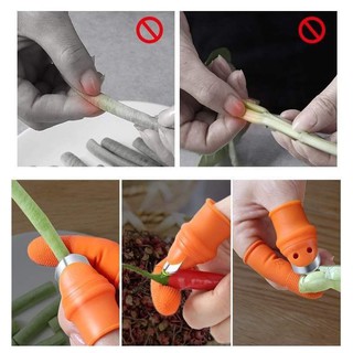Móng tay nhặt rau, Ngón cái bấm cắt rau củ - nạo gọt tiện lợi chống bẩn móng tay