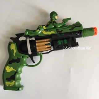 ĐỒ CHƠI SUNG NGẮN BỘ ĐỘI ĐÈN NHẠC