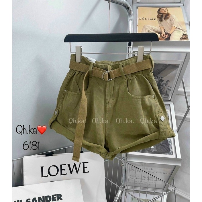 QUẦN SHORT BÒ GAPA GẤU KÈM ĐAI NHIỀU MÀU HOTTREND LOẠI 1 MS25278