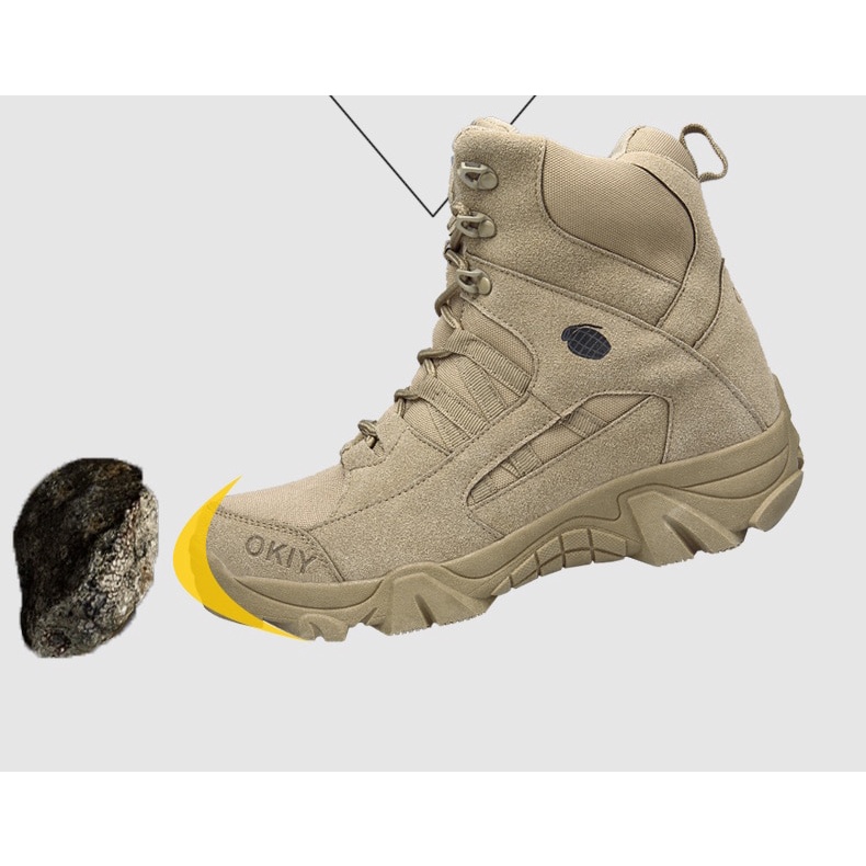 Giày Bốt Quân Đội Chống Nước Cho Nam