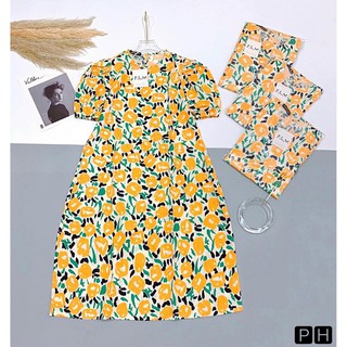 (Sale 10.10)  Váy suông hoa nhiều màu ( 3459)