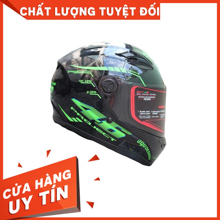 Thanh Lý[CHÍNH HÃNG] Mũ Bảo Hiểm FullFACE AGU TEM 46 PRO..