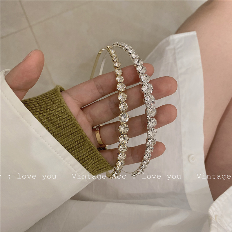 Cài tóc đính đá giả lấp lánh phong cách retro cho nữ