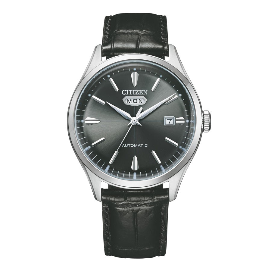 Đồng Hồ Citizen C7 Unisex Dây Da NH8390-20H - Mặt Xám Đen