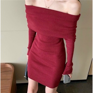 ĐẦM LEN BODY TRỄ VAI - KÈM HÌNH THẬT