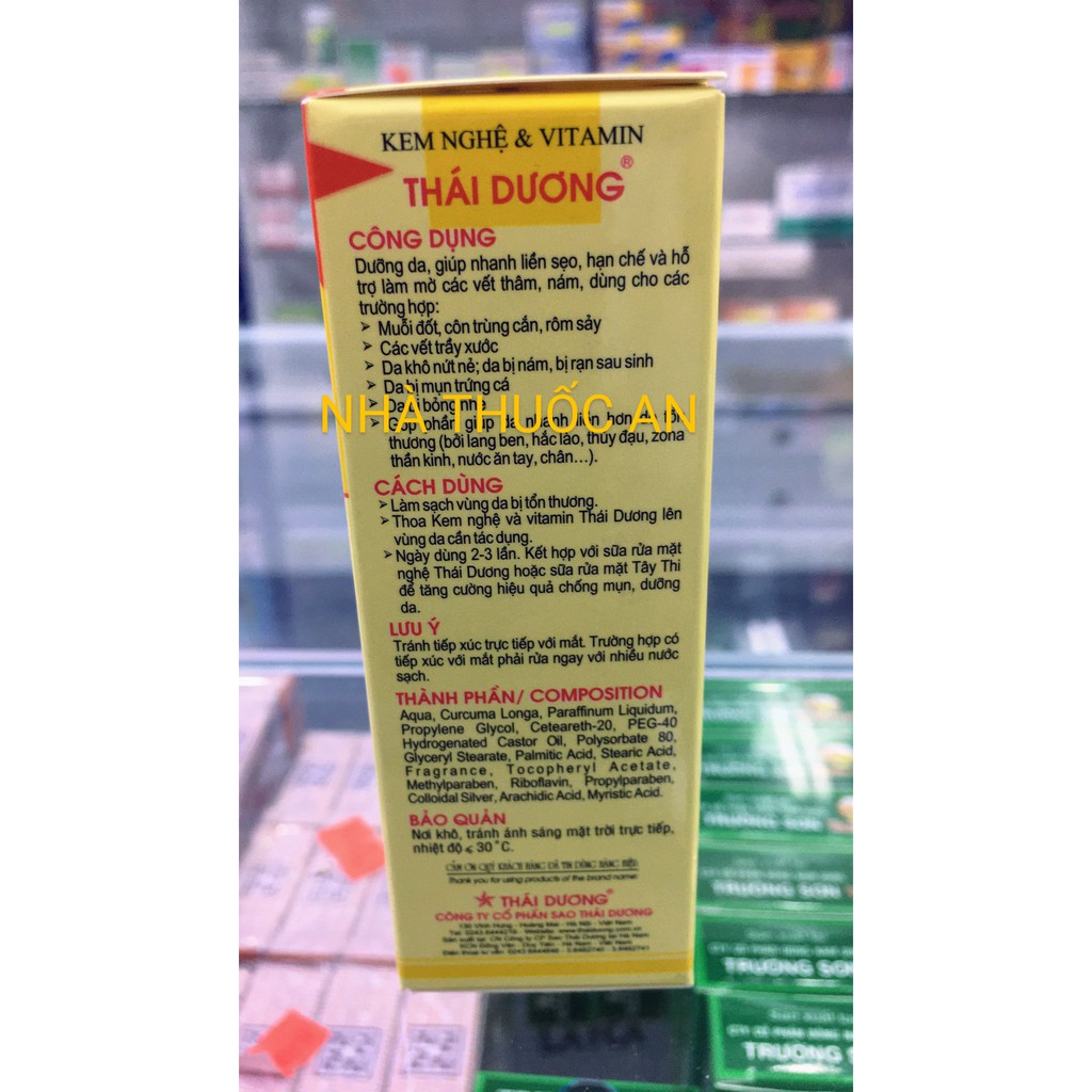 Kem nghệ vitamin Thái Dương (20g)