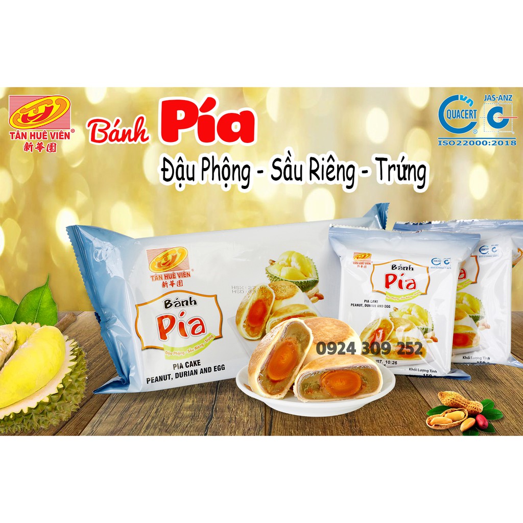 Bánh Pía Đậu phộng Sầu riêng trứng Tân Huê Viên