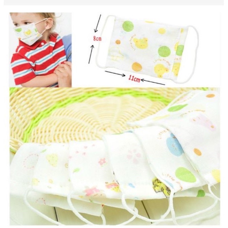 Khẩu Trang Vải Xô Cho Bé