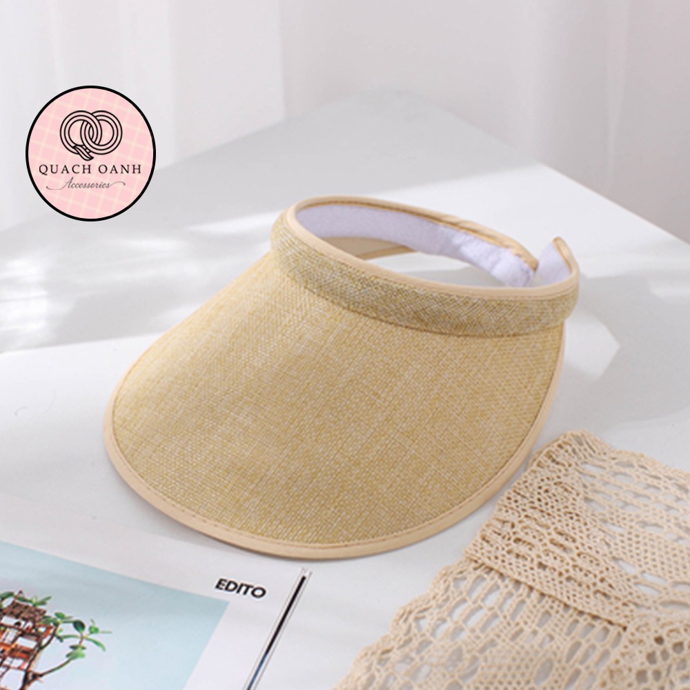 Mũ lưỡi trai, nón đi biển nữ nửa đầu chống nắng - MU86