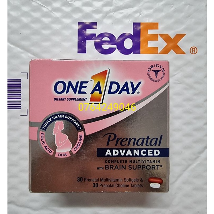 Vitamin cho bà bầu One a day Women’s Prenatal Multivitamin & DHA