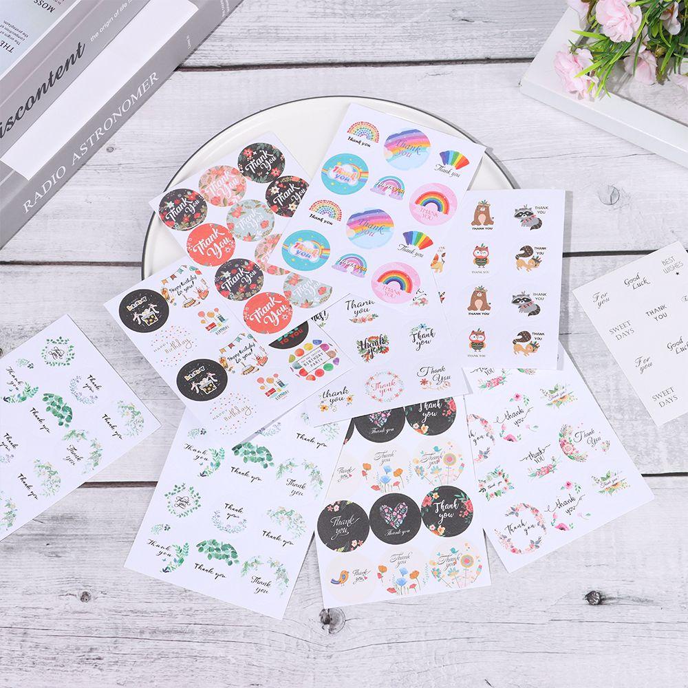 Nhãn Dán Trang Trí Sổ Lưu Niệm In Chữ Thank You DIY