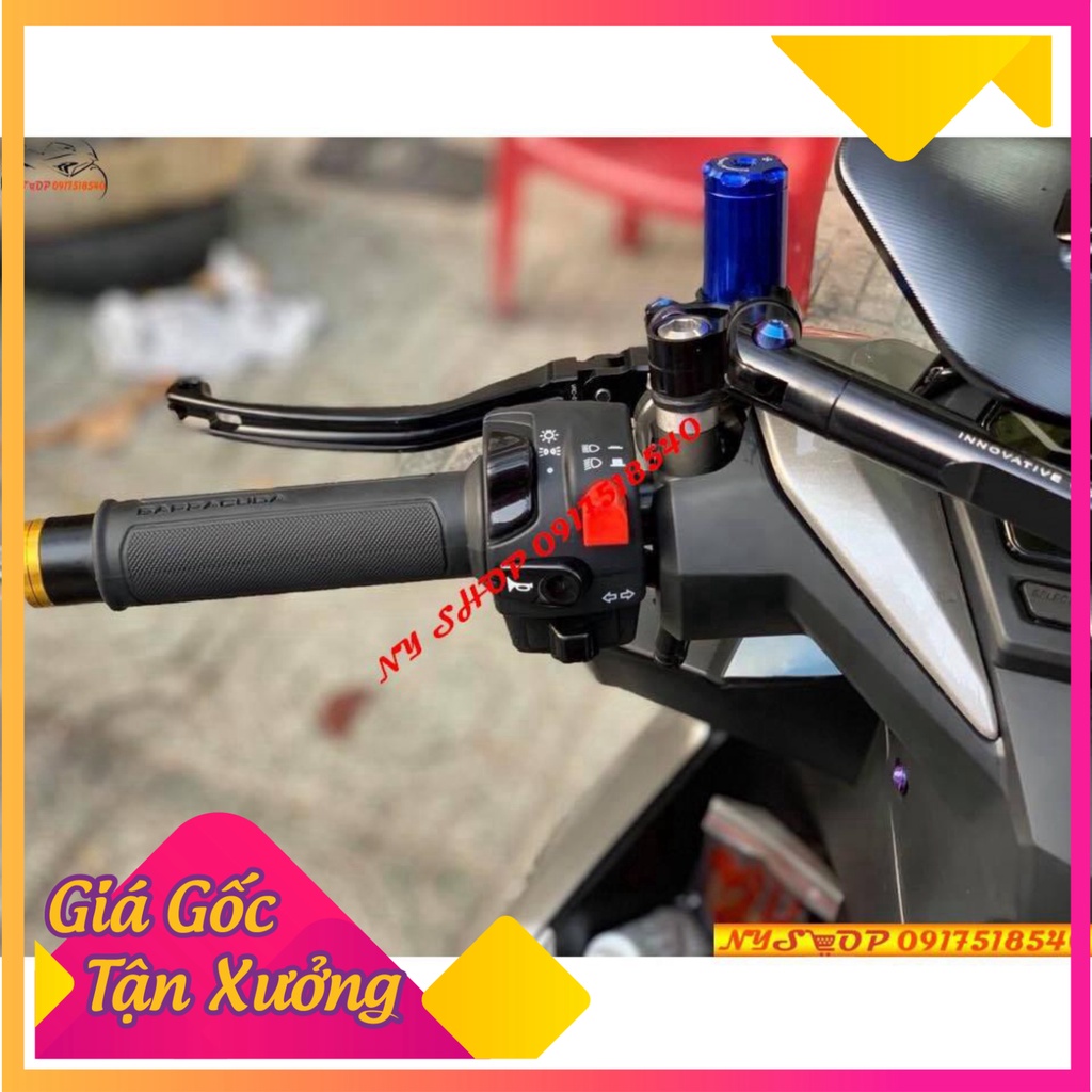 Bao tay xe máy BARRACUDA tặng kèm gù nhôm nhiều màu  (Ảnh Sp thật)