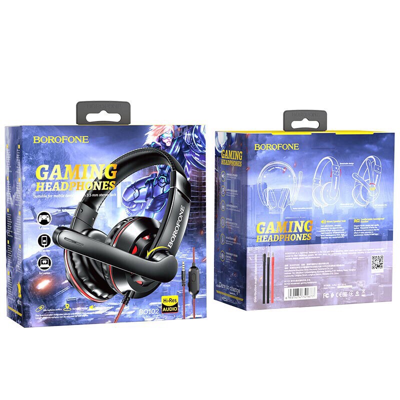 Tai nghe gaming Borofone BO102 tai nghe chụp tai chống ồn dành cho game thủ