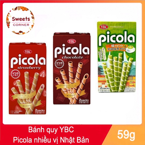 Bánh quy YBC Picola nhiều vị Nhật Bản 59g (3 vị)