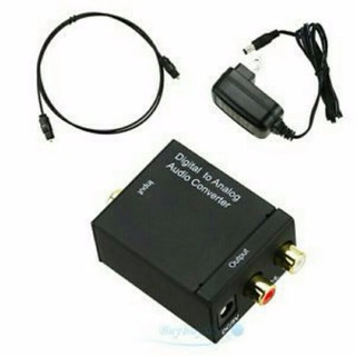 Hộp chuyển đổi optical sang audio av kèm cáp optical - bo chuyen doi