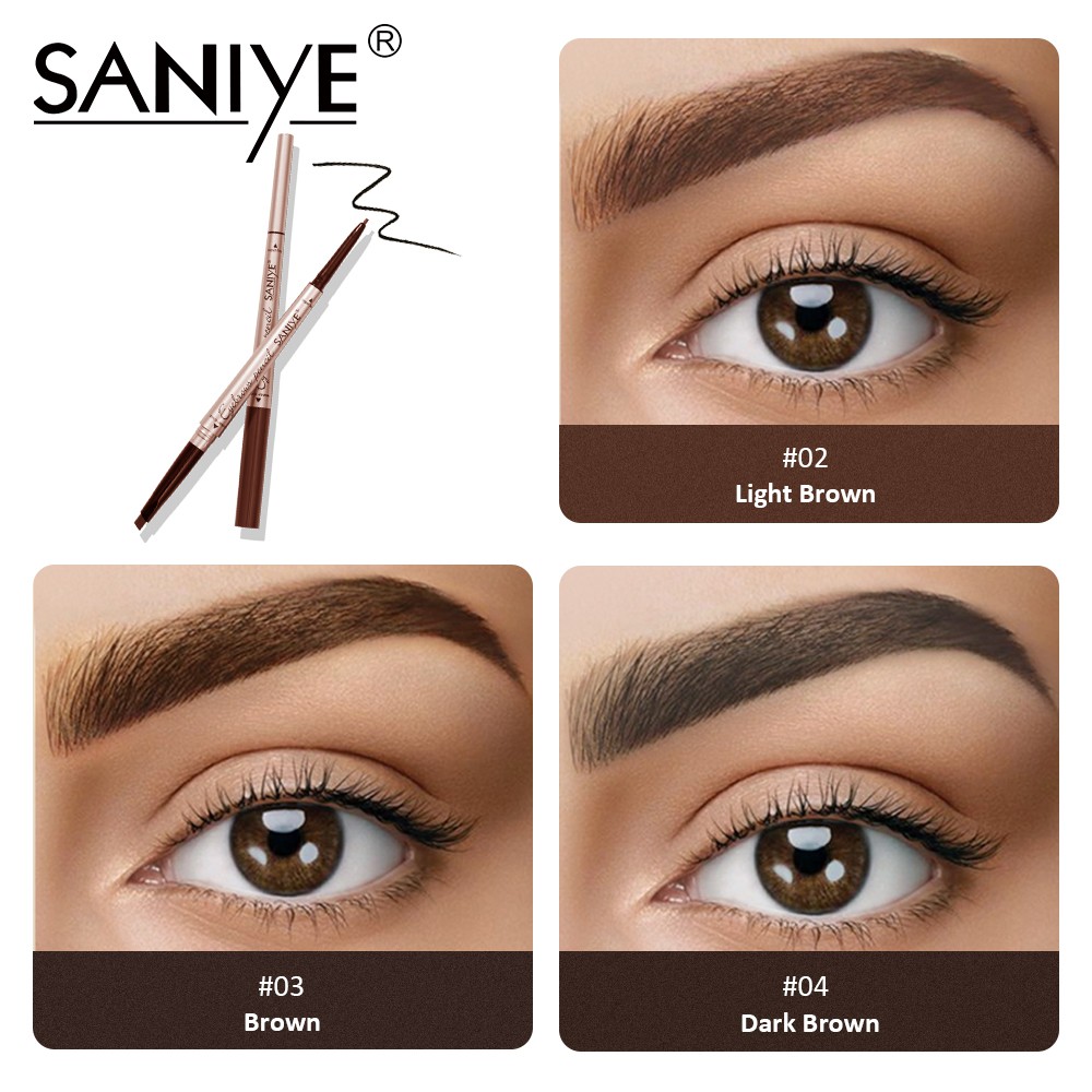 [Hàng mới về] Bút Kẻ Mày Saniye 2 Trong 1 Chống Thấm Nước 3 Màu Tùy Chọn M319 | BigBuy360 - bigbuy360.vn