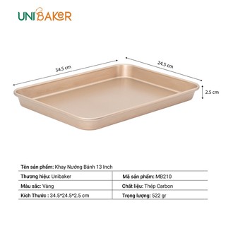 Khay Nướng Bánh thành thấp Unibaker