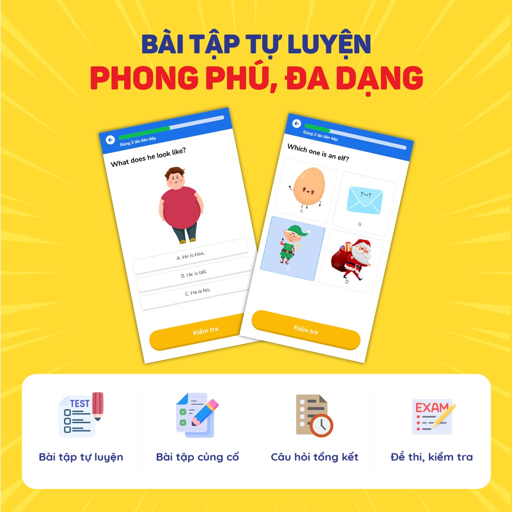 Toàn quốc [E-voucher] Khóa học Tiếng Anh lớp 3 (1 tháng) - App HOC247 Kids