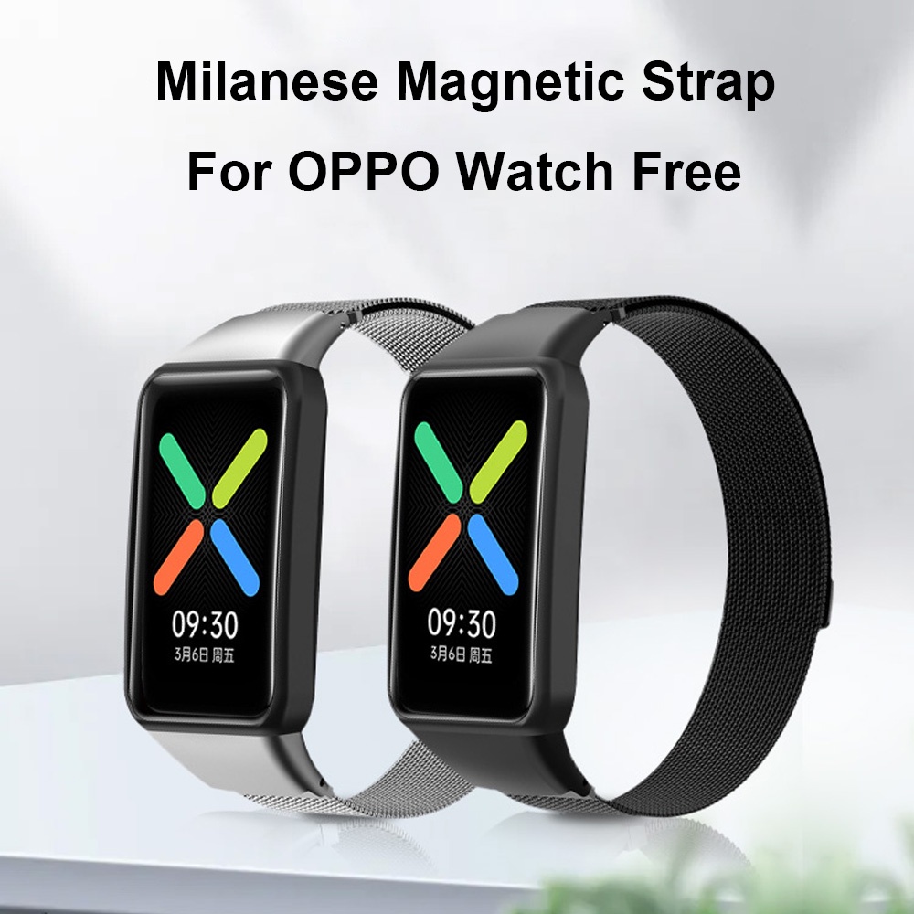 Dây Đeo Inox Milanese Cho Đồng Hồ Thông Minh OPPO Watch Free
