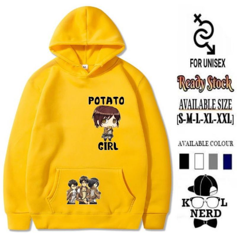 Áo Hoodie In Hình Anime Attack On Titan