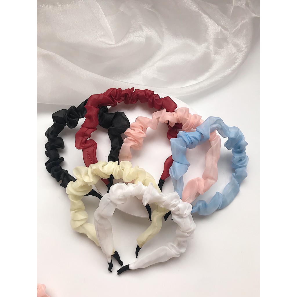 Bờm tóc vải voan Chiffon Headband